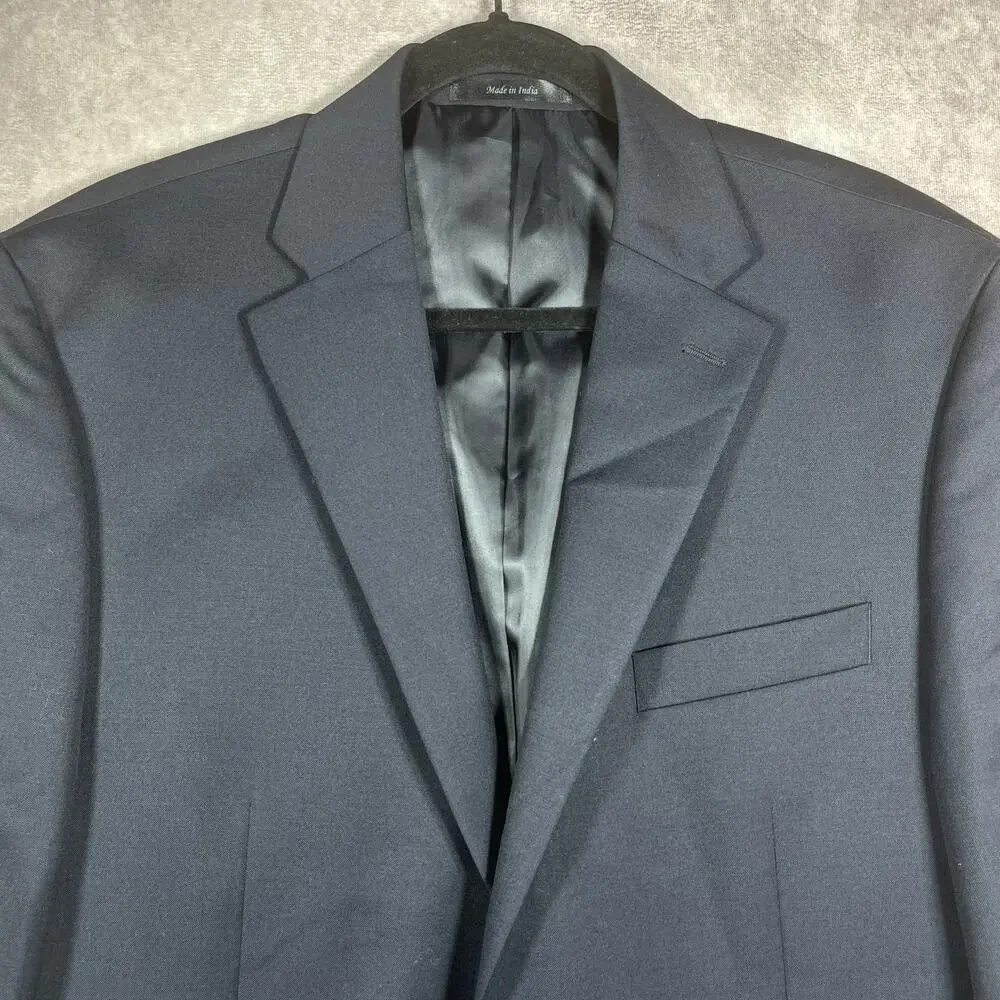 MICHAEL Michael Kors Blazer Mens‎ 42S Navy Blue Wool Blend Two-Button Lined